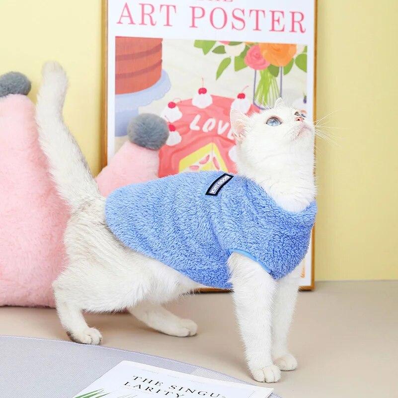 Warm Kitten Clothes for Small Cats Puppy Coat Winter Hairless Cat Jacket Chihuahua Yorkshire Pug Clothing Costumes Pet Supplies