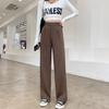 Autumn High Waist Straight Suits Pants Women Solid Office Ladies Wide Leg Pants Female Loose Add  Long Trousers Woman Pantalones