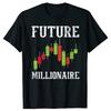 Будущий Миллионер Биржа День Трейдер Day Trading Футболка Мужская Футболки Оверсайз Хлопок Повседневный Уличная Одежда Футболки