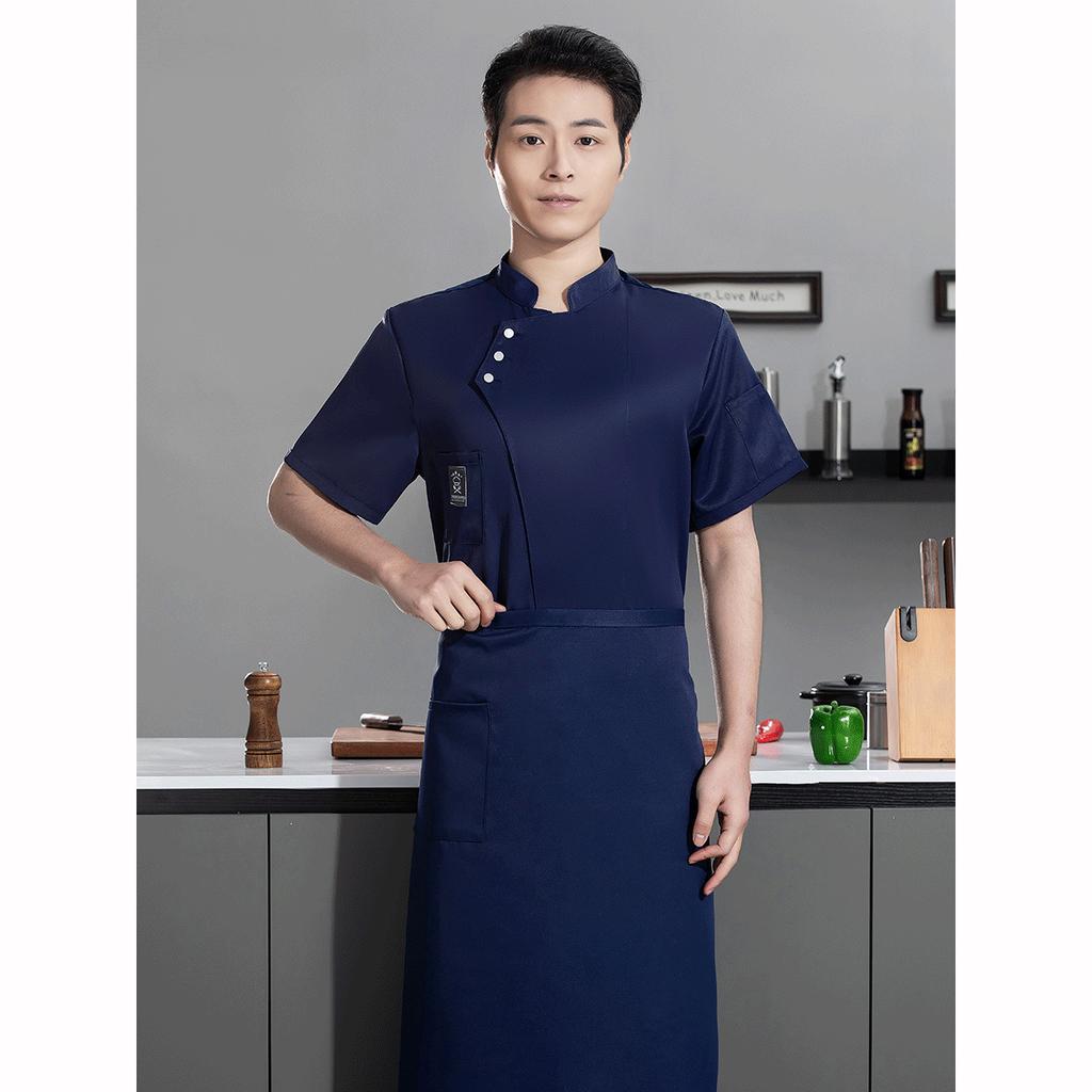 Catering Cooking White Shirt Restaurant Kitchen Chef T Shirt Baker Work Uniform Waiter Hotel Clothes Cook Jacket Cafe Overalls