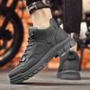Men's shoes autumn new tooling shoes men's sports and leisure outdoor mountaineering wear-resistant labor insurance shoes platform Martin boots men