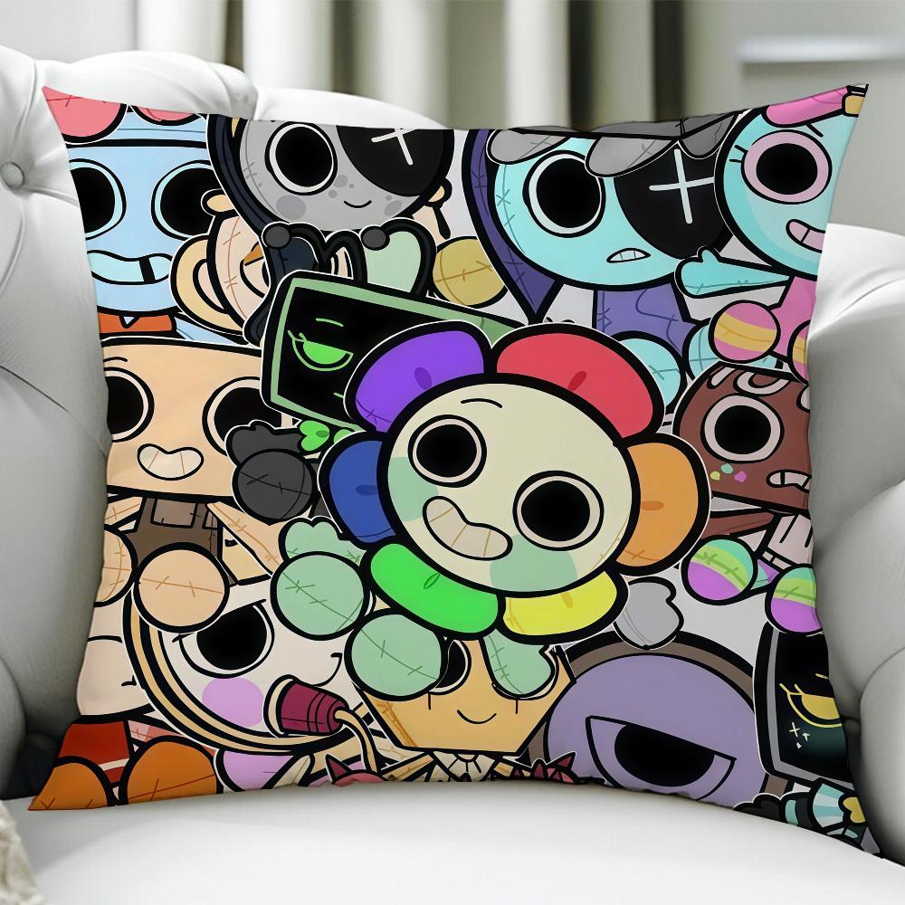 Game DDandys World cushion cover Birthday Anniversary Gifts Double Sided Printed Zipper Cushion Cover Soft Skin Bedding