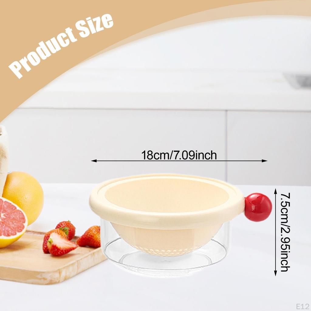 Функциональный набор кухонных дуршлагов с миской для слива для приготовления пищи