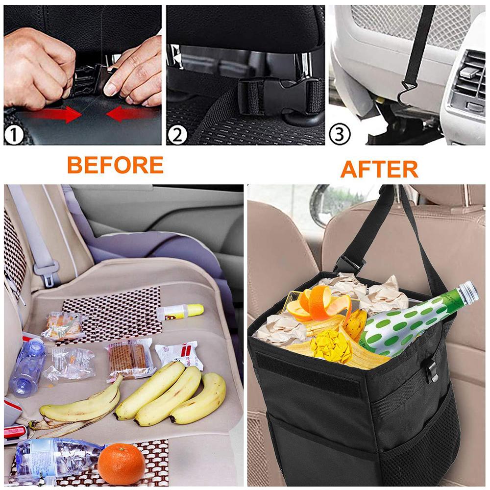 Водонепроницаемый автомобильный мусорный бак, автомобильные аксессуары, органайзер, свалка для мусора, карманы для хранения автомобилей, закрывающиеся портативные