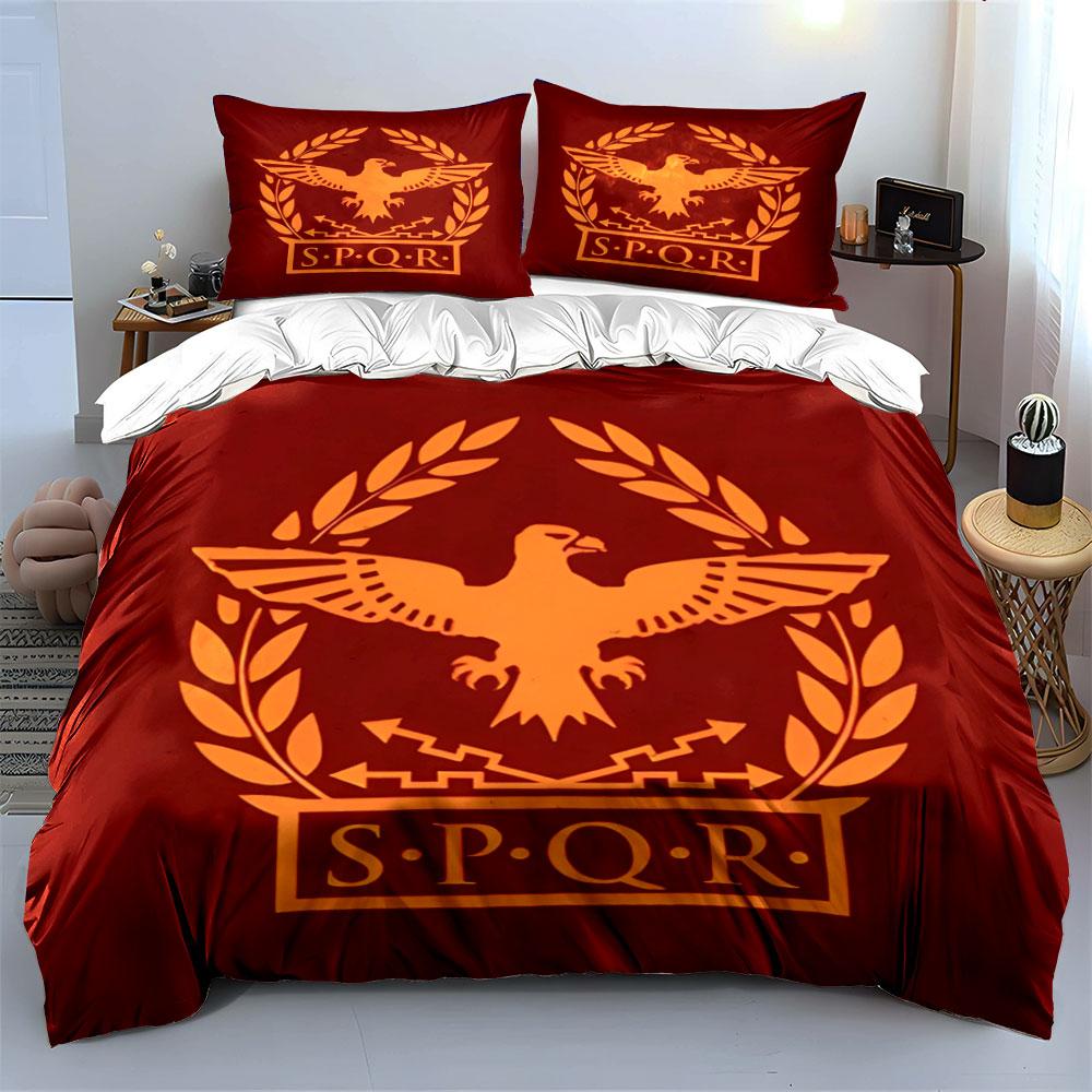 Eagle, laurel, SPQR emblem. Bedding sets Duvet cover sets Duvet covers Pillowcases(1* Duvet Cover 2* Pillowcases without duvet insert)