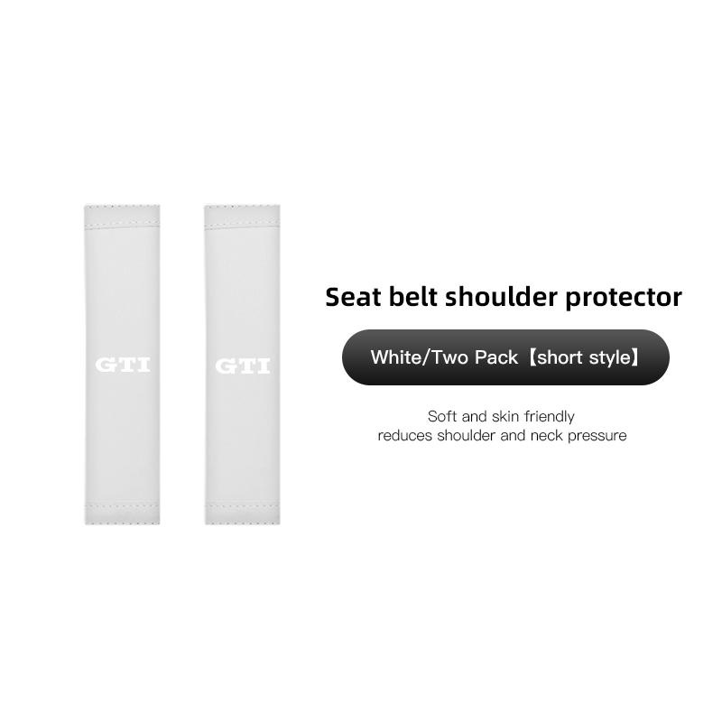 2PCS Car Seat Belt Pad Cover Suede Soft Car Shoulder Pad for Volkswagen VW GTI Touran ID3 T-Cross Golf T5 Atlas Polo Jetta T-ROC zh7