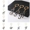 Алфавит от А до Я Черный 26 Английских Букв Брелок Инициалы Алфавит Милый Подарки на День Рождения