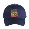Vintage REEL COOL GRANDPA Fishing Woman Man Baseball Cap Adult Adjustable with Curved Brim Hiking Fishing Hat duckbill cap