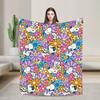 Cartoon Snoopy Merry Christmas Blankets Velvet Decoration   Multifunction Soft Throw Blankets for Bedding Couch Quilt