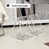 Прозрачная акриловая подставка для телефона: Многофункциональный, Утолщенный, Простой в инста-стиле для настольного дисплея.