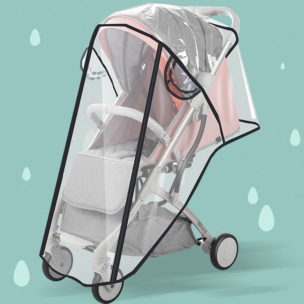 Открывающаяся на молнии Защита от пыли Ветрозащитный козырек для коляски Водонепроницаемый дождевик для коляски из ЭВА Дождевик для детской коляски