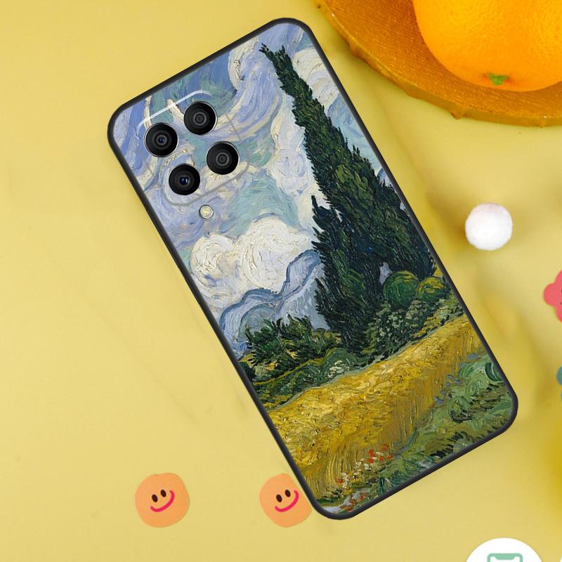 Масляная живопись в стиле Ван Гога для чехла Samsung Galaxy M54 M34 M14 M12 M32 M52 M53 M33 M13 M20 M21 M51 M15 M55 M31s M30s