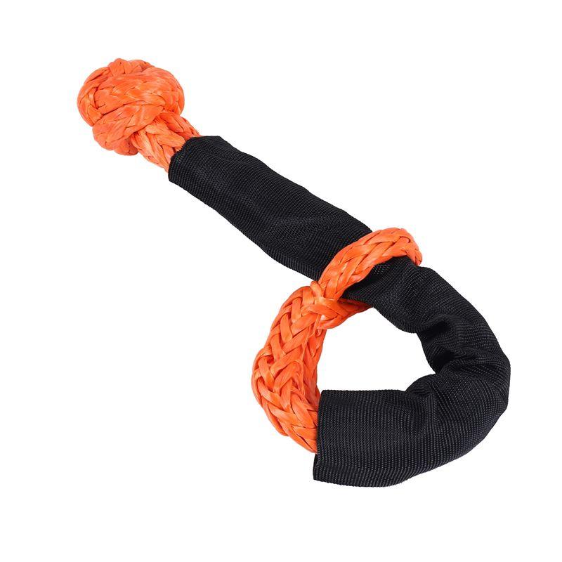A13F-1/2 Inch X 22 Inch Car Soft Shackle Rope Tow Rope Off Road Winch Pulley Cable Hook For Off-Road Recovery ATV UTV