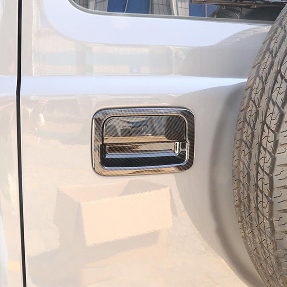 Боковая дверь автомобиля, задняя задняя дверная ручка, декоративная крышка из АБС-пластика из углеродного волокна для Suzuki Jimny JB64 JB74