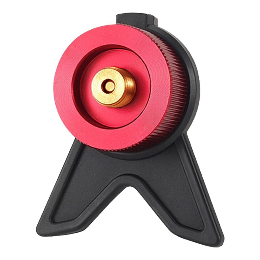 Gas Tank Self-Locking Conversion Stove Head with Fixed Anti Roll Bracket Camping Furnace Converter for Outdoor Camping