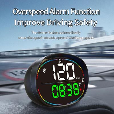 GPS Smart Gauge Точный автомобильный проекционный дисплей с 4 режимами отображения спидометра автомобиля Автомобильный HUD со скоростью миль в час Компас Направление для