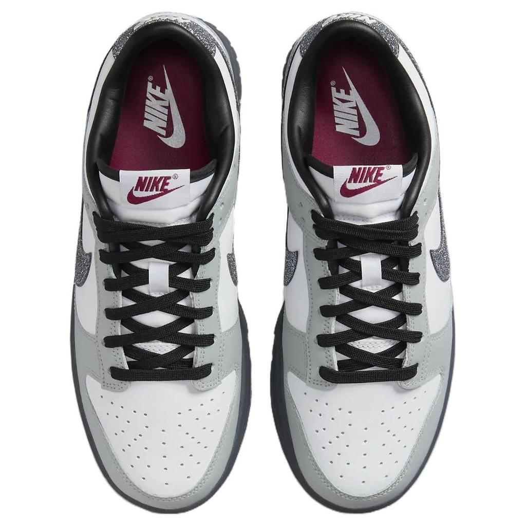 Nike Dunk Low Lx Блестящий Swoosh Белый Светло-Дымчато-Серый Женский HQ3462-191