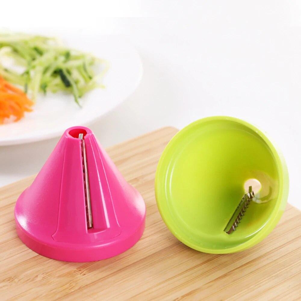 Multifunctional Spiral Chopper Kitchen Tool Vegetable Fruit Peeler Manual Potato Carrot Radish Rotary Grater Kitchen Accessories