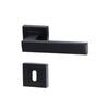 Квадратная Розетка Дверная Ручка Комната Черная (1 комплект = 2 шт. сзади/спереди)