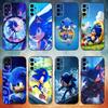 Чехол для телефона S-Sonic Еж Соник Для Samsung S25,S24,S21,S22,S23,S30,Ultra,S20,Plus,Fe,Note,10,9,5G Черный