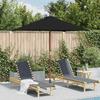 VidaXL Garden Parasol with Wooden Pole, Patio Sunshade, Sun Shelter, Outdoor Balcony Terrace Parasol, Black 313884