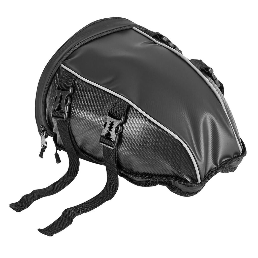 Motorcycle Tail Bag, 10 L Motorcycle Rear Seat Bag with Waterproof Rain Cover, Outdoor Sports Motorbike Luggage Storage Trunk Rack Backpack Handbag