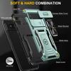 Серия Armor для чехла Google Pixel 8a PC+TPU Чехол для телефона с подставкой и сдвижной крышкой для объектива