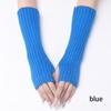 Fingerless Knitted Gloves Arm Warmers Elbow Mittens Harajuku Ankle Wrist Sleeves  Outdoor