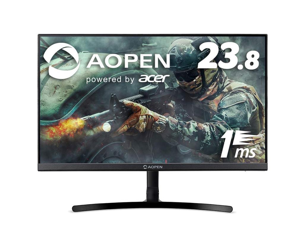 AOPEN Gaming Monitor 24ML2Ybmix Inch 75Hz 5ms 1 Ms IPS Full HD HDMI 3 Year Warranty 23.8 (TVR)