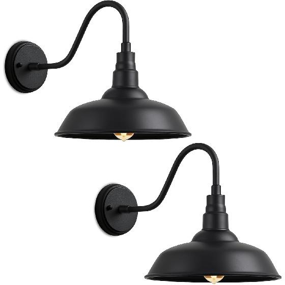 Acoji10 Outdoor Barn Gooseneck Lights,ClassicFarmhouse Style Fixture