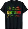 Its The Juneteenth for Me Freeish Since 1865 Independence Day TShirt Black Pride with Pan African Flag Graphic Tee Tops Gift