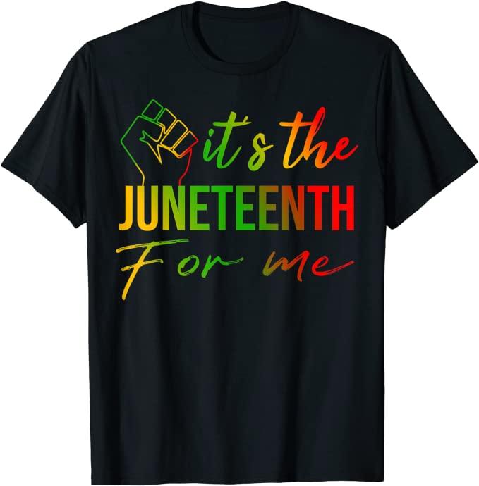 Its The Juneteenth for Me Freeish Since 1865 Independence Day TShirt Black Pride with Pan African Flag Graphic Tee Tops Gift