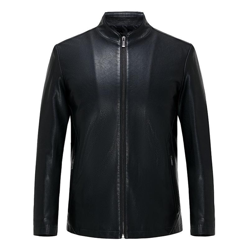 Мужская куртка из натуральной овчины, кожа высшего слоя, мужская кожаная куртка, куртка для папы среднего возраста