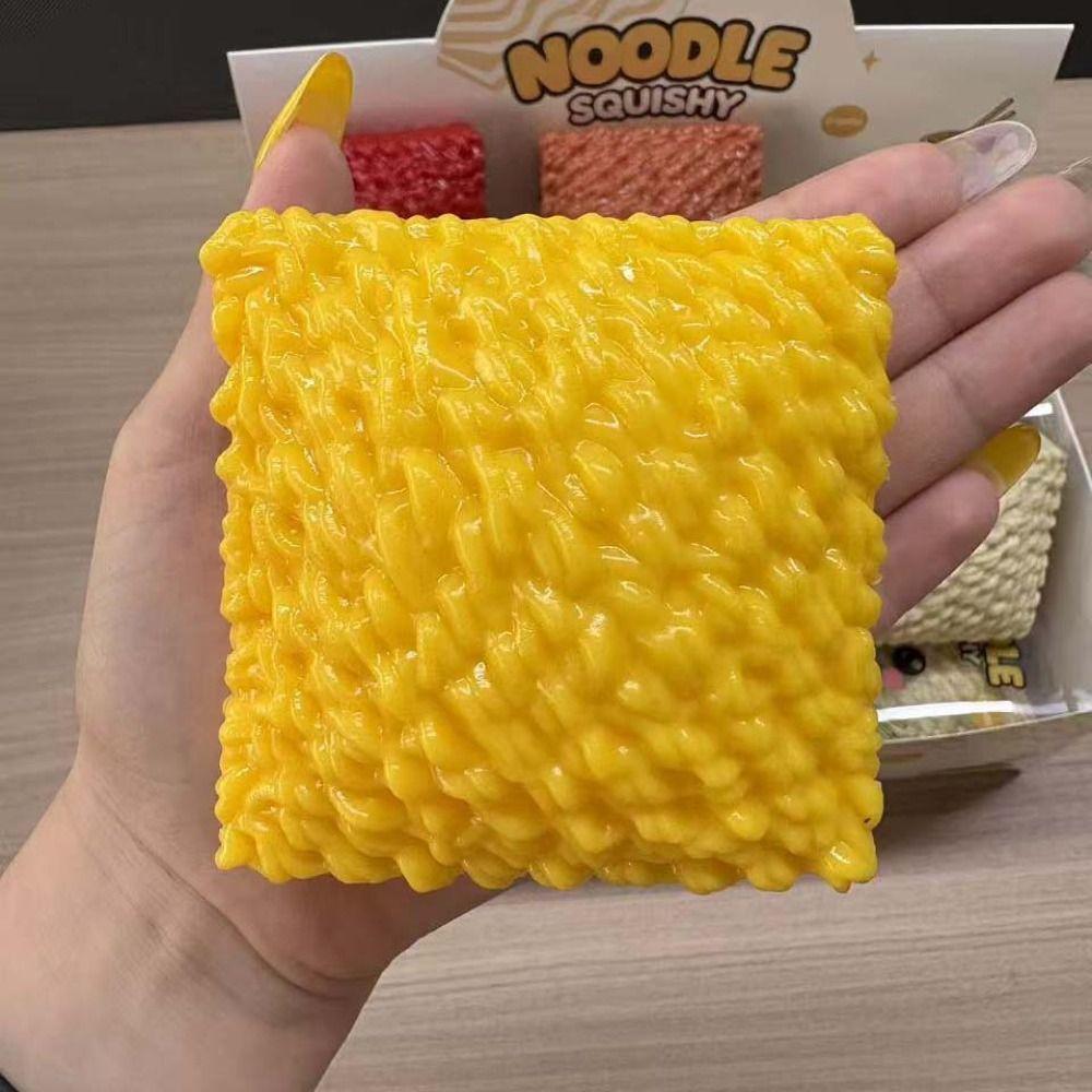Crunchy Crackling Noodles Squishy Toy Sound Effects Realistic Food Pinch Office Desk Toy