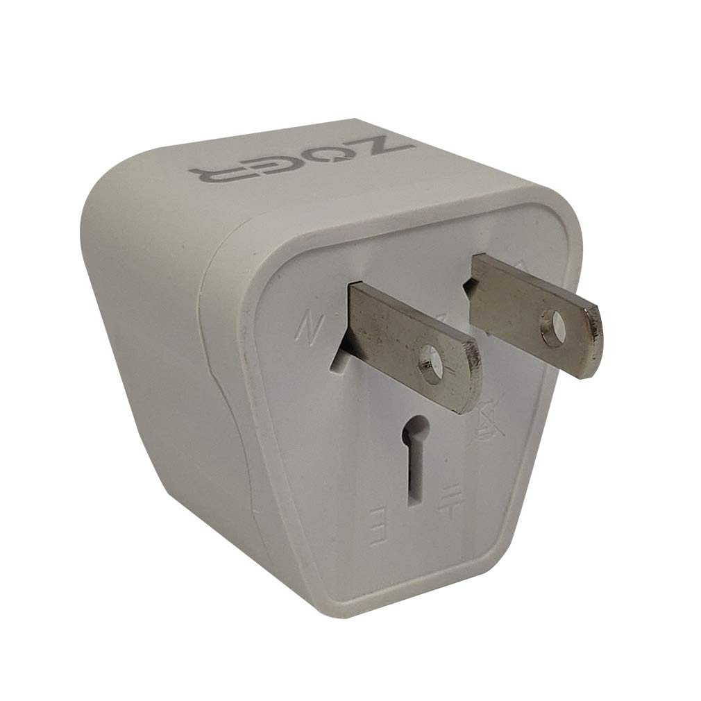 ZOER Worldwide вилка типа А для иностранных электроприборов в розетке, преобразование типа источника питания, использование бытовой техники со всего мира