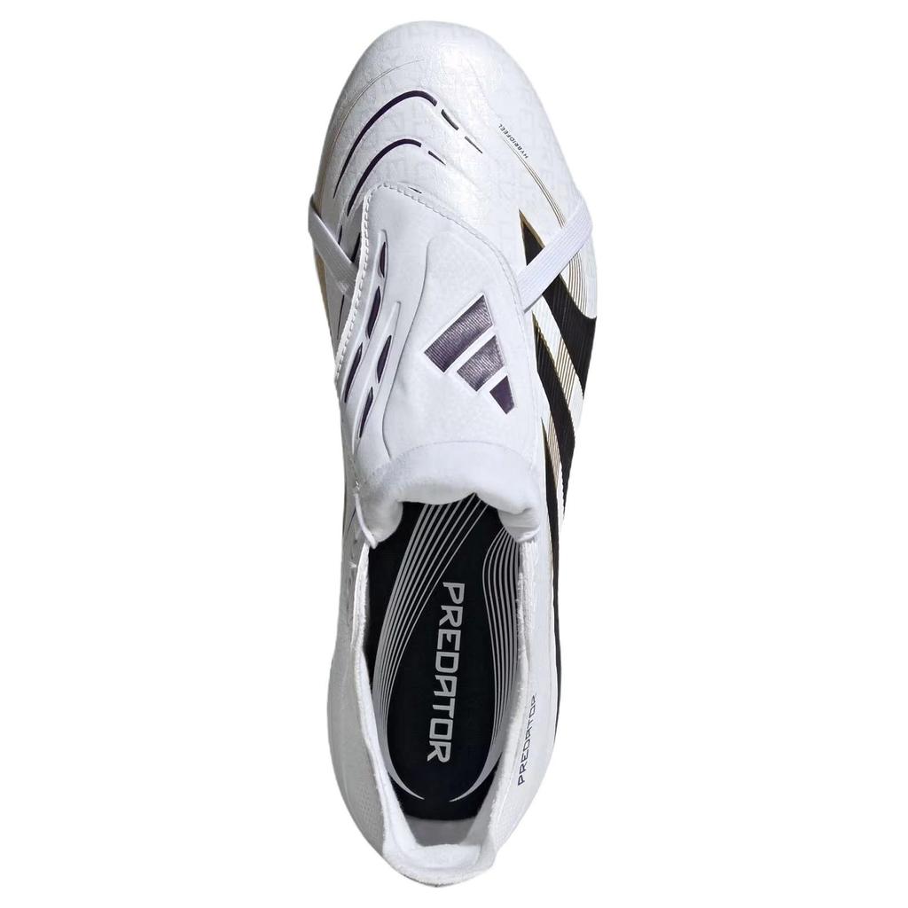 adidas Predator 24 League Складной язычок FG MG Пакет Road to Glory Унисекс Кроссовки Белый Облачно-белый Основной черный JI1114