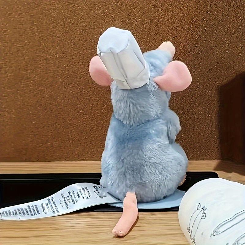 Плюшевая мышь-повар, 7 дюймов, мягкая смесь полиэстера, 3D мультяшный дизайн, милая поварская шляпа и акценты, декор для вечеринки, аксессуар для дома и офиса