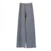 Women's Autumn and Winter Casual Knit Loose High Waist Straight Long Pants