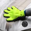 5-Finger Car Washing Gloves Anti-scratch Car Cleaning Brush Double-sided Soft Thick Long Plush Washing Drying Towels for Car