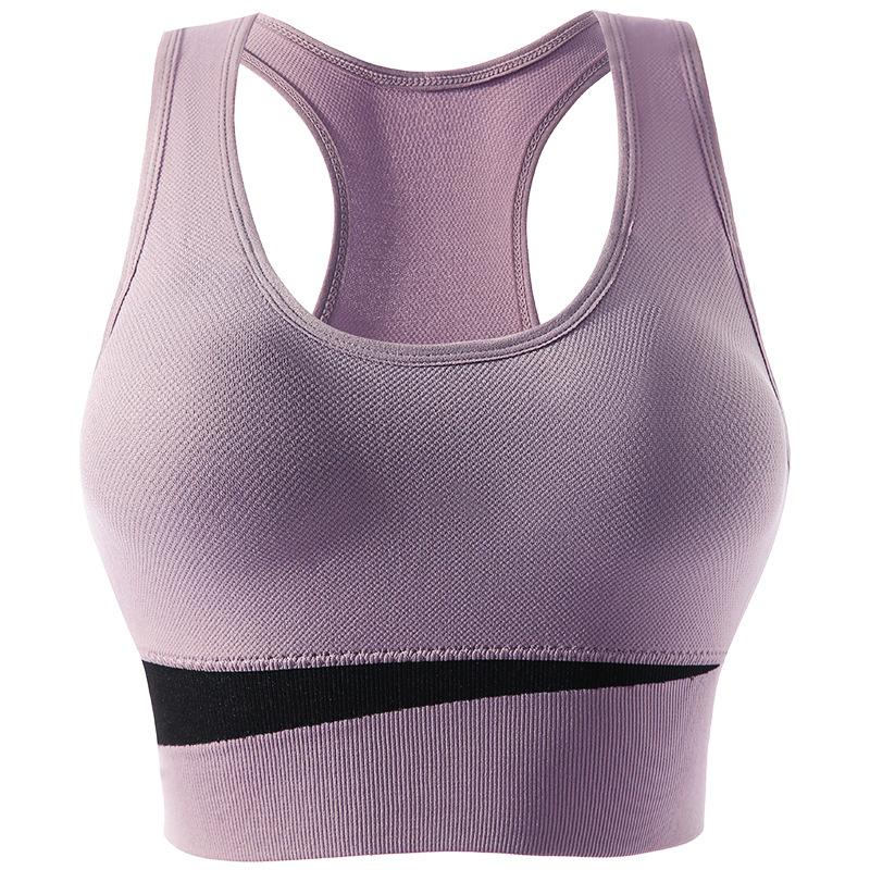Ladies Fitness Sports Bra Shockproof Push Up Yoga Vest Daily Casual Underwear High Elasticity Tank Top Lingerie