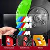 New 6PCS Car Brake Decorative Stickers Wheel Hub Styling Decals Accessories For BMW M X1 X3 X5 X6 X7 E30 E90 M3 E84 E83 F25