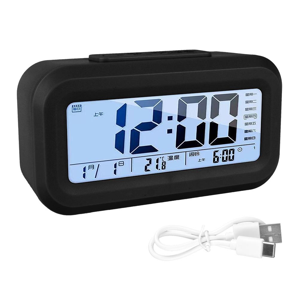 Светодиодные цифровые настольные часы цифровой будильник для офиса простые часы для дома спальни настольные мини электронные часы