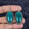 Green Onyx Gemstone Handmade 925 Sterling Silver Jewelry Earring 2.29" M-3542