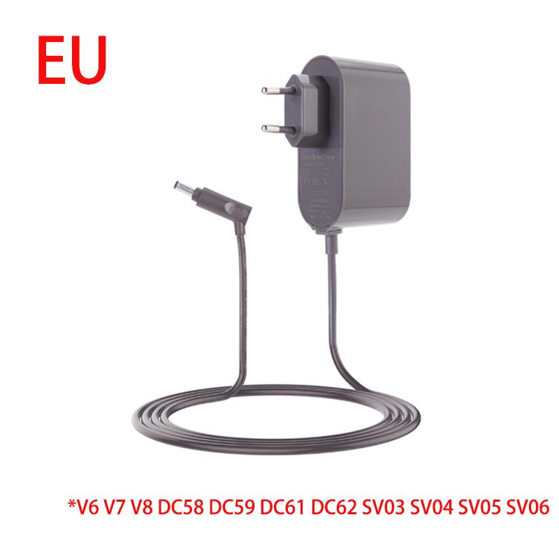 Зарядное устройство для Dyson V10 V11 V15 SV12 SV15 V6 V7 V8 Серии DC Пылесос Зарядный шнур Адаптер питания от аккумулятора Вилка США ЕС Великобритания