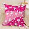 Colorful Daisies Cushion Cover Silky Short Plush DoubleSided Printed Pillow Case for Sofa All Seasons Home Decor Gift
