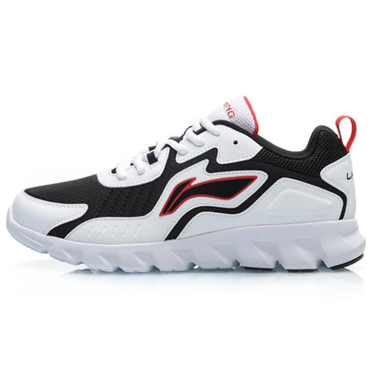 Li Ning износостойкие дышащие низкие беговые кроссовки женские Белый Черный Красный ARHP324-4