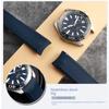 Сине-черный мягкий силиконовый ремешок для часов для серии r Tag Heuer Racing WAY101A водонепроницаемая резиновая часовая цепочка Ремешок для часов мужской 22 мм