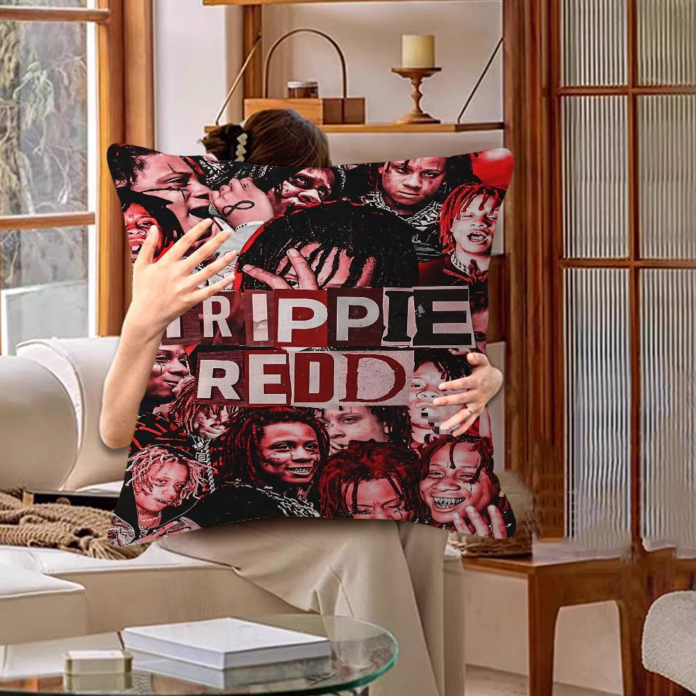 Trippie Рэпер Певец Redd Наволочка Чехол для подушки Декор Наволочка Чехол для подушки с принтом Для дивана