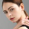 Серьги-гвоздики в форме сердца из 14-каратного золота с кубическим цирконием