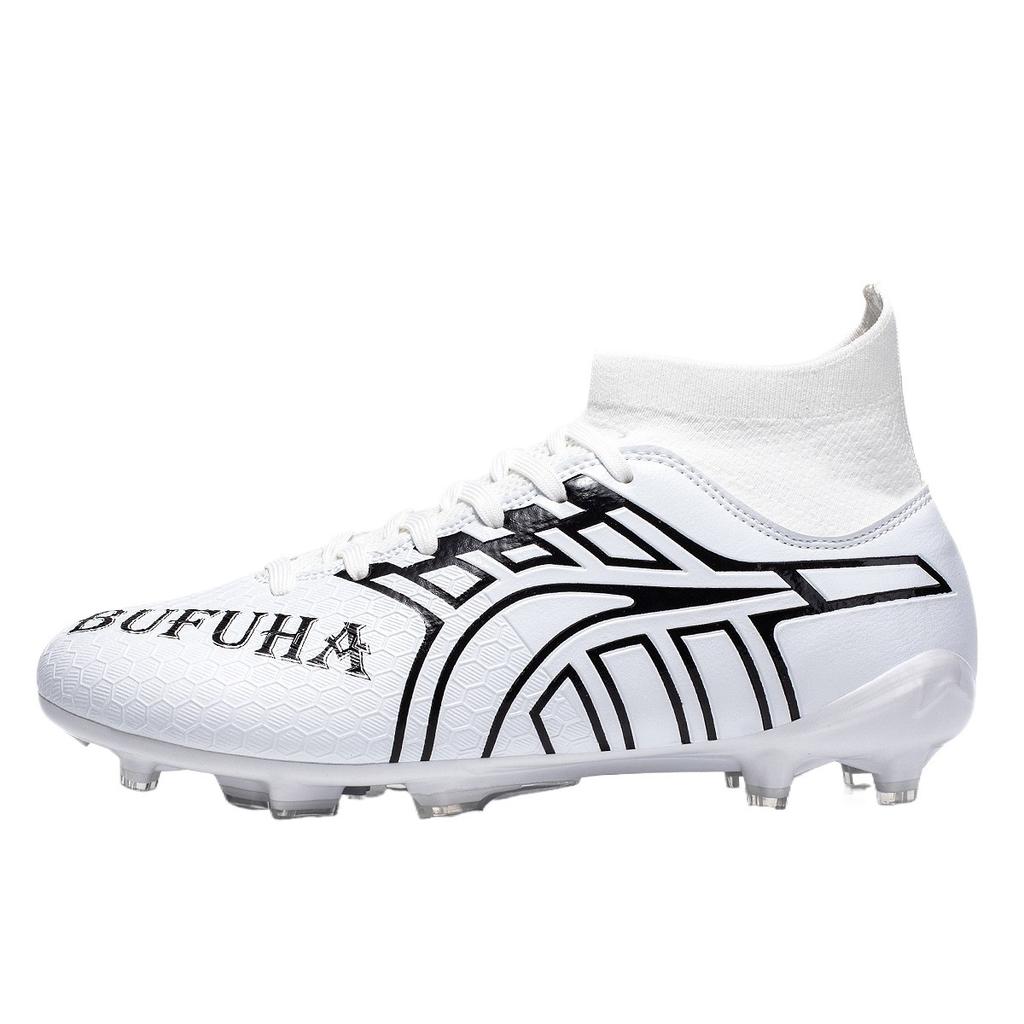 Футбольные бутсы Высокие Подростковые Студенческие Игровые Тренировочные Бутсы Искусственная Трава Длинные Шипы Кроссовки